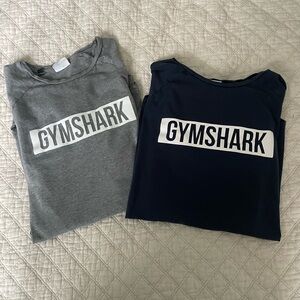 Gymshark Set of 2 Casual Wear or Workout Short Sleeve Shirts with Logo